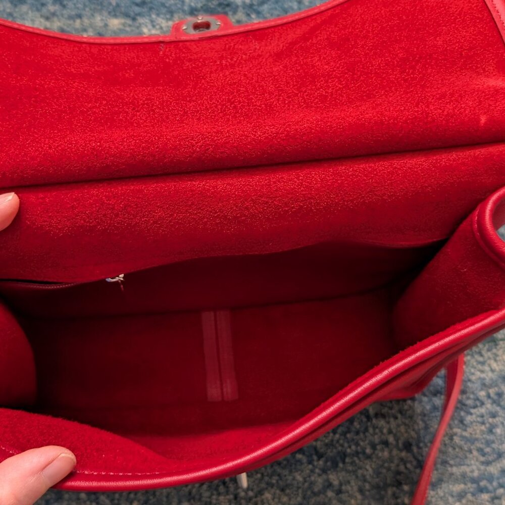 Vintage Coach Willis Bag - Red with Silver Hardware - Picture 7 of 14